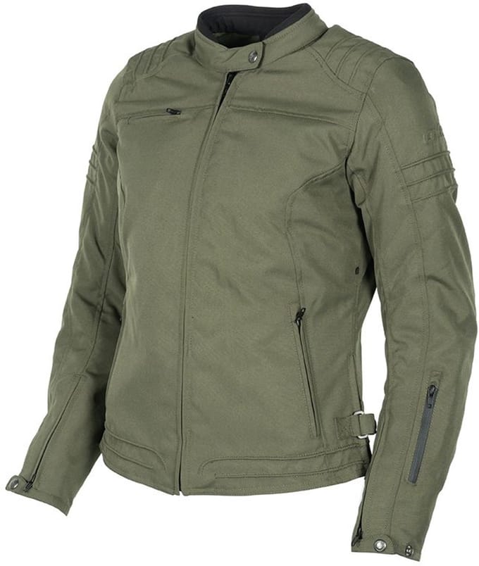 MOTOBLOUZ Motorjas MANGO TEX vrouw|4-seizoenen|Khaki 34 CE-gekeurd