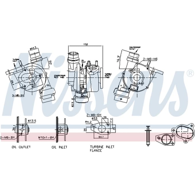 Supercharger, drukvulling NISSENS 93072