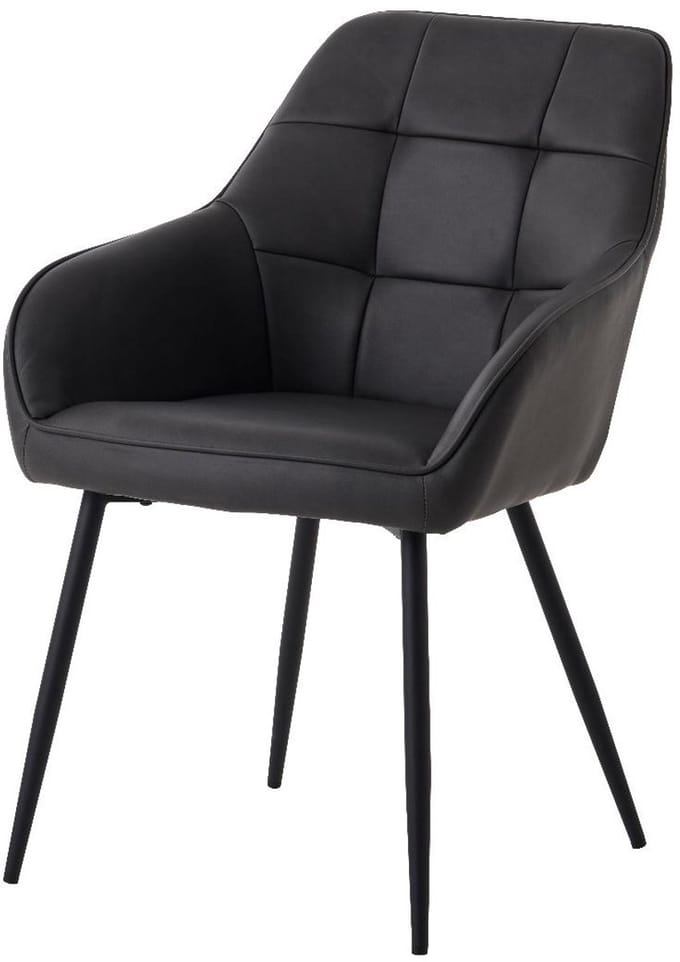 Nordic Home - Angelo armstoel pu-leer - donkergrijs