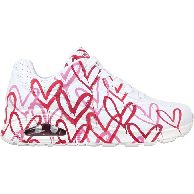 Skechers Uno-Spread The Love Dames Sneakers - Wit