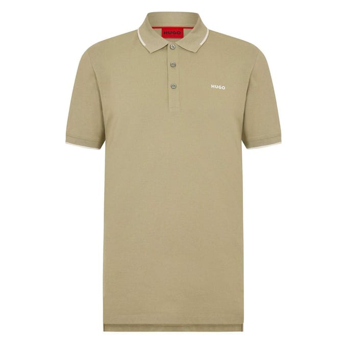 Hugo Heren Katoenen Regular Poloshirt (Groen)