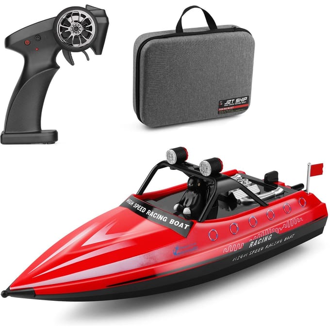 917 RC Boot 2.4GHz Afstandsbediening Boten RC Jet Boot 16 km/u RC Boot Speelgoed Cadeau voor Kinderen rood