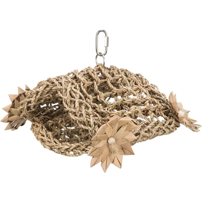 Vogelspeeltje - hangende tent van zeewier Trixie