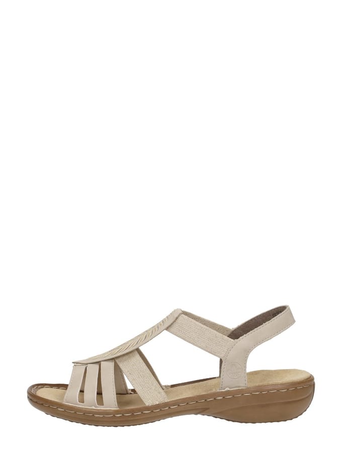 Rieker Sandalen Plat Sandalen Plat - Beige - Maat 40