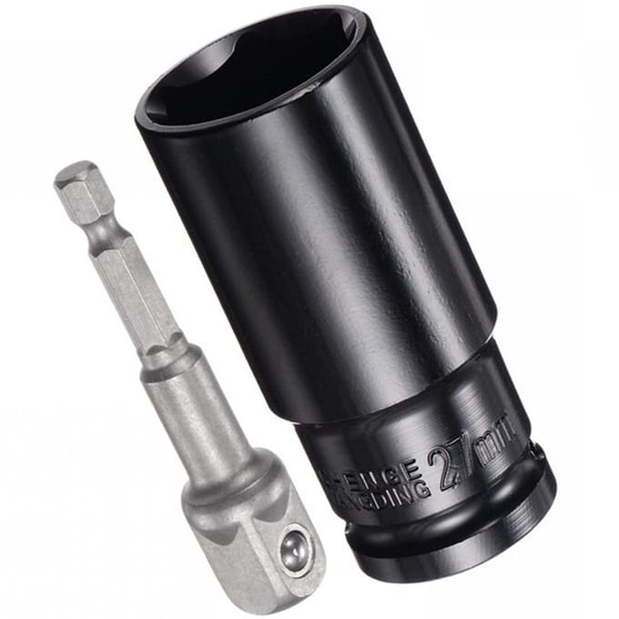 Dailygoods- Aandrijfsocket Accessoireset - 27mm 6-Punt Diepe