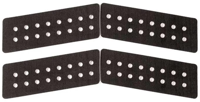 Ocean & Earth Boomerang Surf Traction Pad 4 Eenheden Zwart