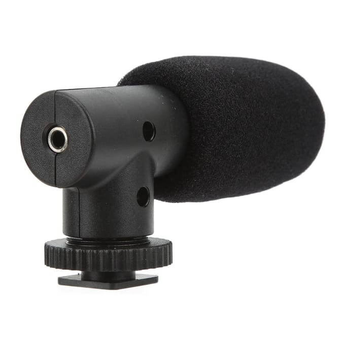 Microphone de Caméra Prise Jack 3,5 mm Suppression de Bruit Microphone Universel pour Téléphone Mobile pour Interviews Vidéo