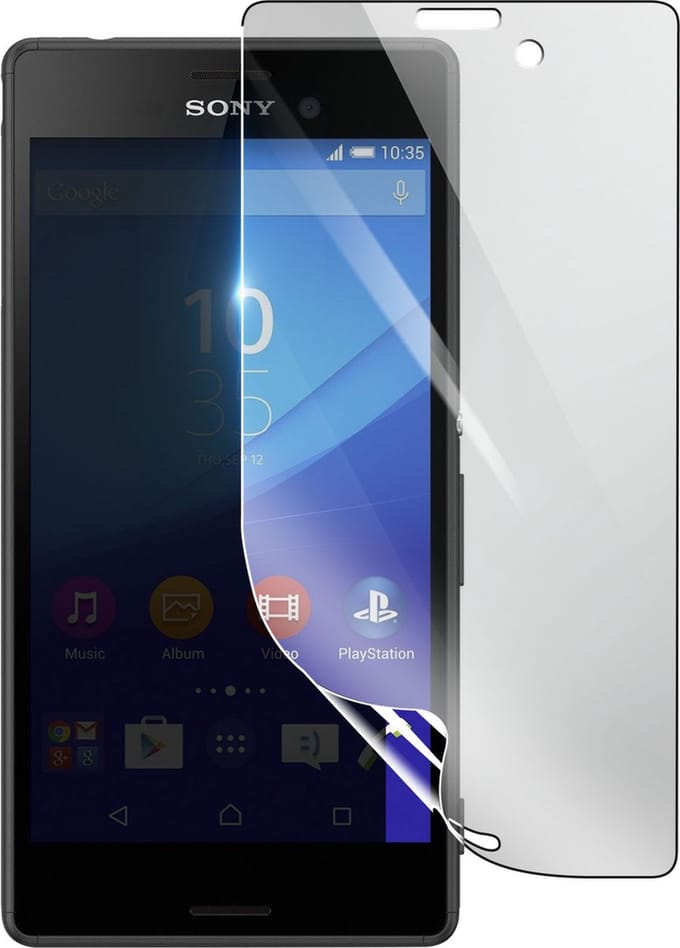3mk, Geschikt voor Sony Xperia M4 Aqua, Schokbestendige Hydrogel Screenprotector, Transparant
