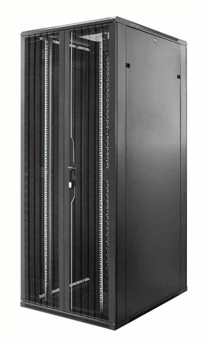 DSIT 47U serverkast met dubbele geperforeerde voor- en achterdeur 800x1200x2200mm (BxDxH) - serverbehuizing - serverrack - 19 inch