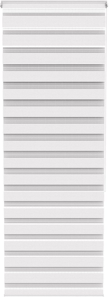 ACXIN Zebra Rollo Klemmfix - Zonder Boren - Lichtdoorlatend en Verduisterend - 80x220cm Wit
