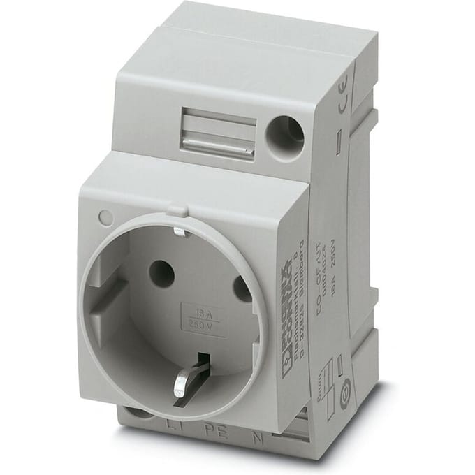 Contactdoos voor schakelkast Phoenix Contact EO-CF/UT Grijs (l x b) 60 mm x 45 mm