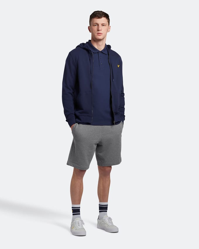 Lyle and Scott Longsleeve Polo Navy - Maat XS - Heren