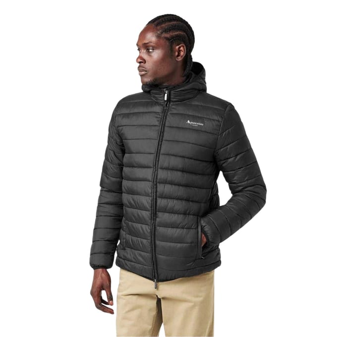 Aquascutum Heren Logo Puffer Jacket (Zwart)