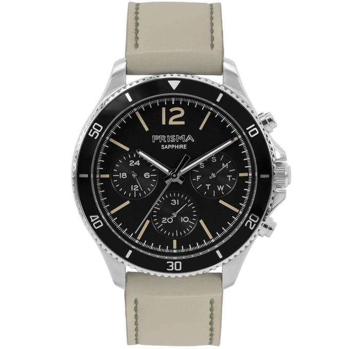 Prisma Herenhorloge P.1320 multifunctie saffierglas
