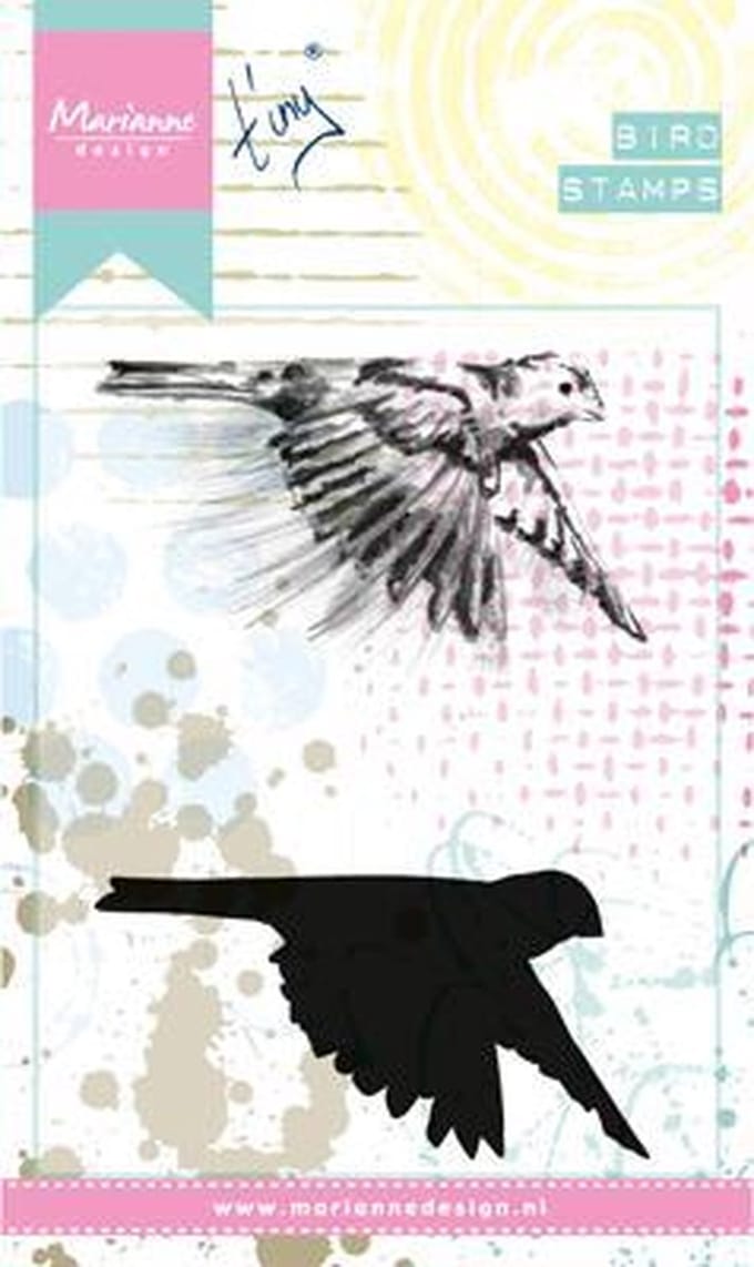 Marianne Design Cling Stempel Tinys Birds 1 MM1618