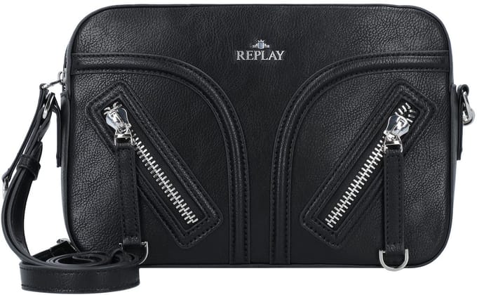 REPLAY Schoudertas Crossbody Bag Black Zwart