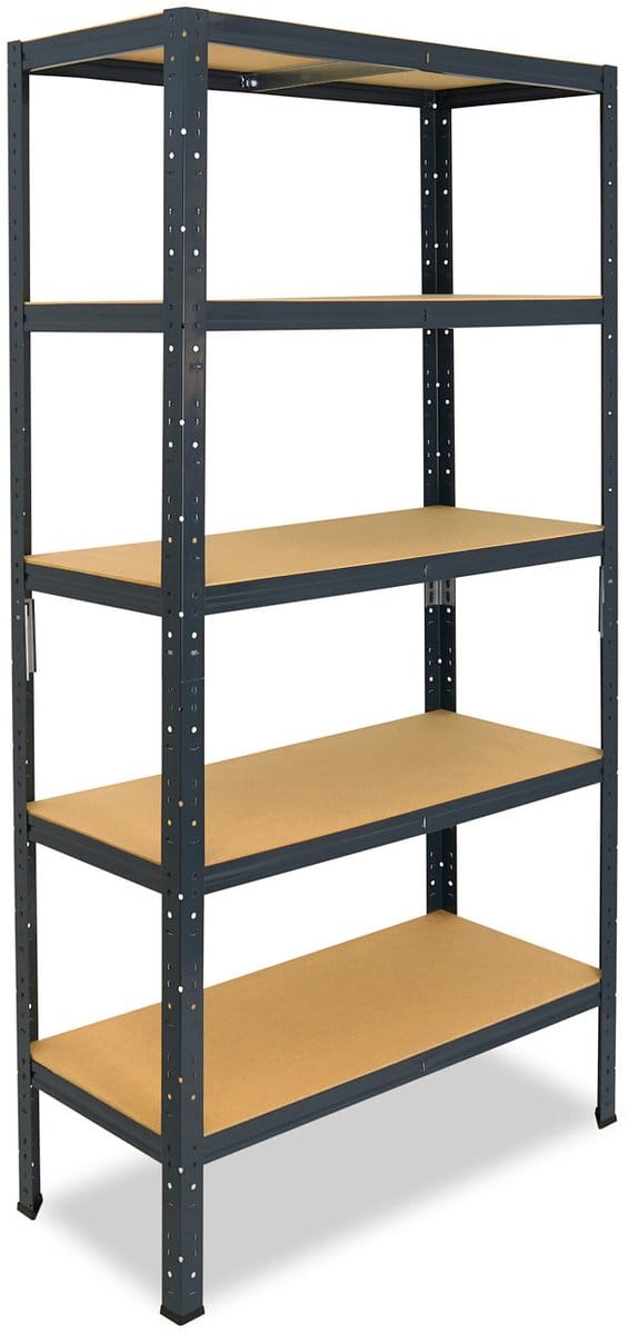 Shelfplaza HOME metalen stellingkast - 155x80x60 cm - antraciet - 5 planken