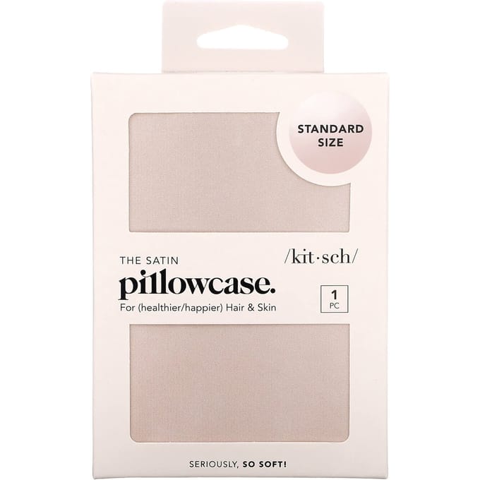 Kitsch, satijnen kussensloop, standaardmaat, blusher, 1 type