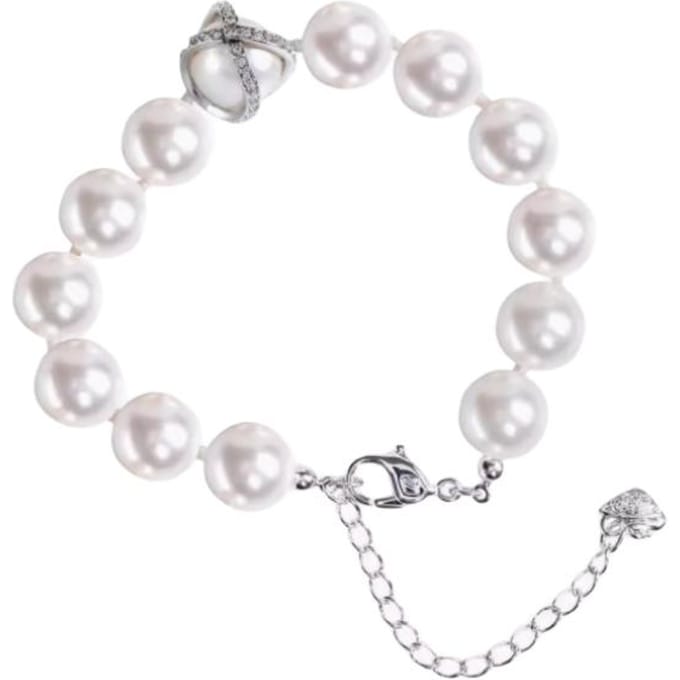 Swarovski Kristal Armbanden Dames Wit 5048084 White|F|Box+Shopping Bag (Random Color) blue