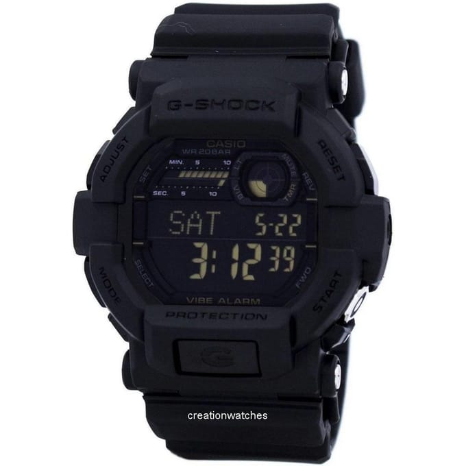 Casio G-Shock Digital GD-350-1B GD350-1B Heren horloge zwart