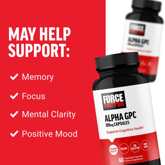 Alpha-GPC, 60 Gélules Végétales (300 mg par capsule)