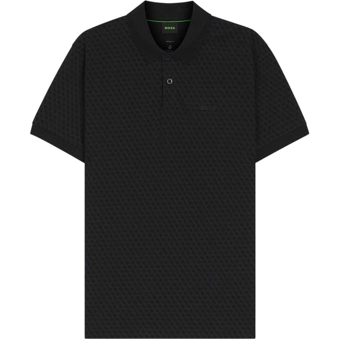 Boss Heren Piqué Polo Shirt (Zwart)
