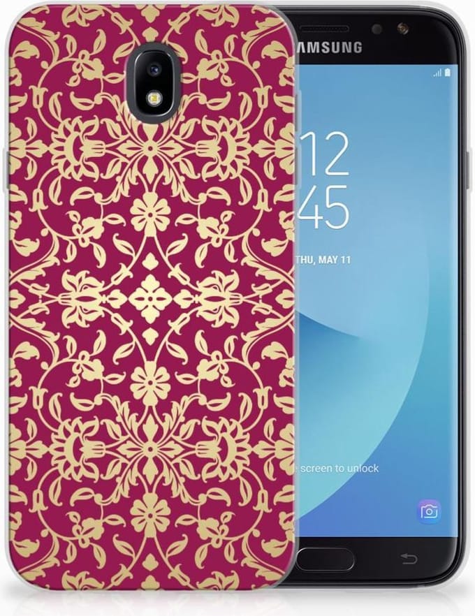 Siliconen Hoesje Samsung Galaxy J7 2017 | J7 Pro Barok Pink