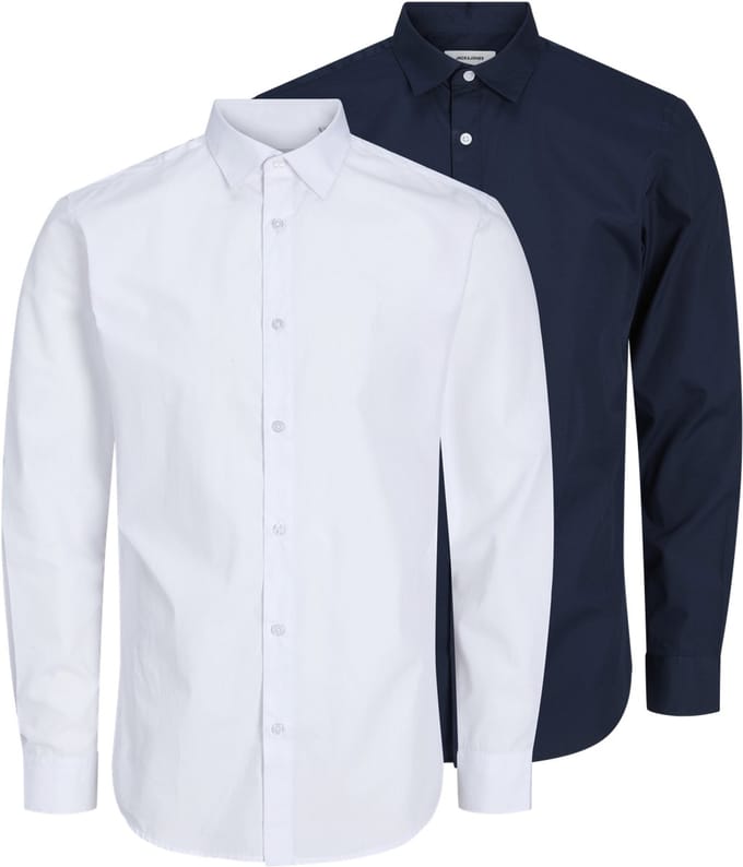 JACK & JONES- JJJOE SHIRT LS 2 PACK MP - Heren - Overhemd