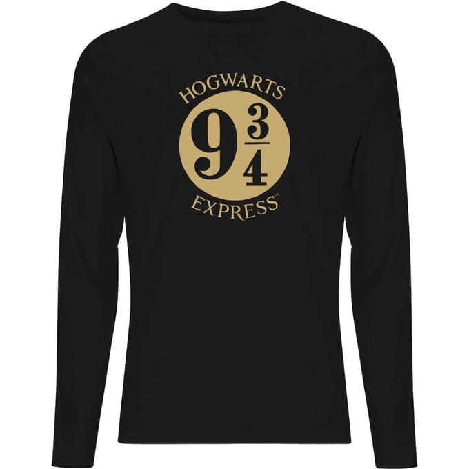Harry Potter Platform Men's Long Sleeve T-Shirt - Black - XL