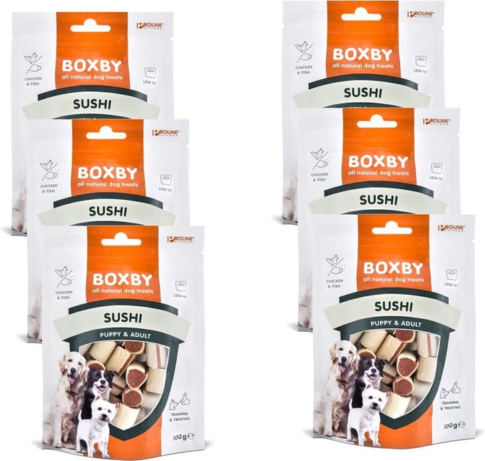 Proline Boxby Original Sushi - Hondensnacks - 6 x 100 g