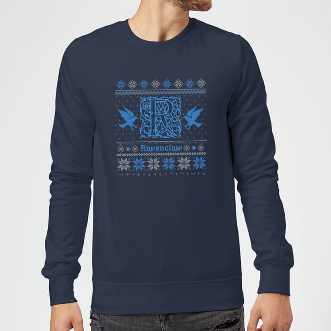 Harry Potter Ravenclaw Christmas Christmas Jumper - Navy - L