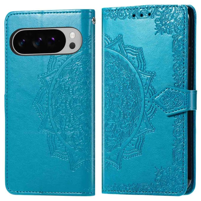 imoshion Hoesje - Geschikt voor Google Pixel 10 Pro XL - Mandala Bookcase - Turquoise