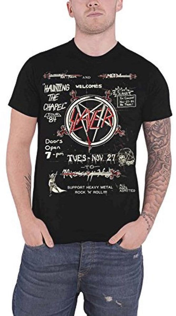 Haunting the Chapel Live 1984 T-Shirt voor Mannen