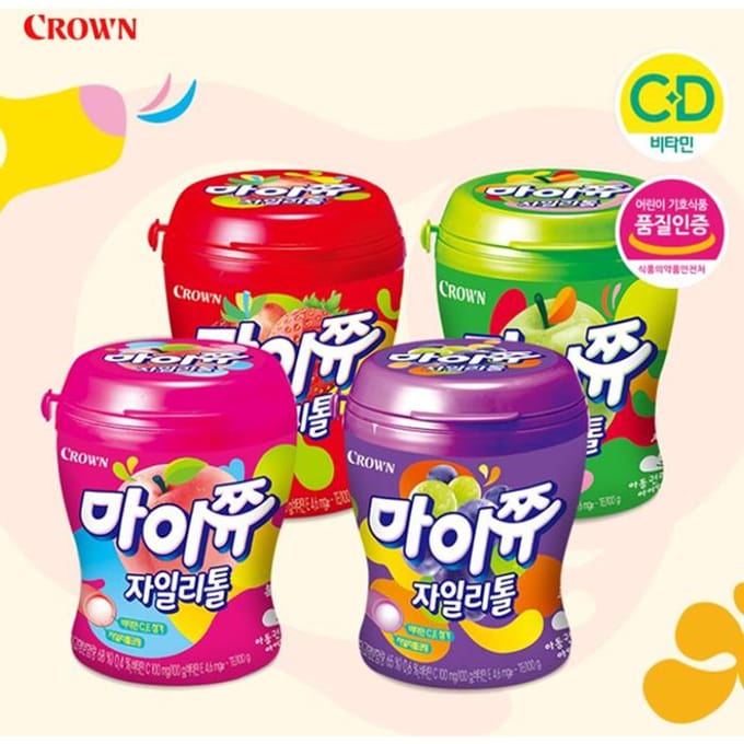 Couronne My Chew Xylitol 110g (5 quantités différentes) Grape 1Pack