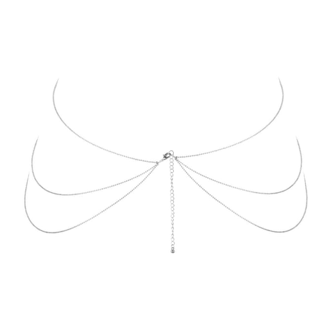 Bijoux Indiscrets Magnifique 8 Chaîne de Corps Argent white