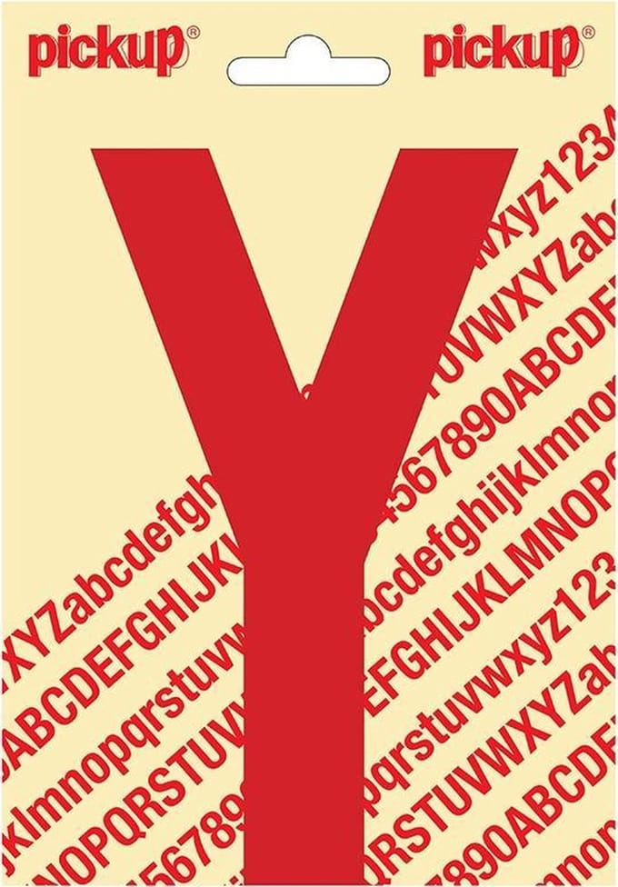 Pickup plakletter Nobel 150mm rood Y - 31022150Y