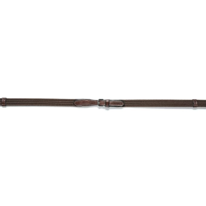 Trust Teugels Deauville webband 9 stops Bruin/Silver - Cob | Zwart | Teugels paard