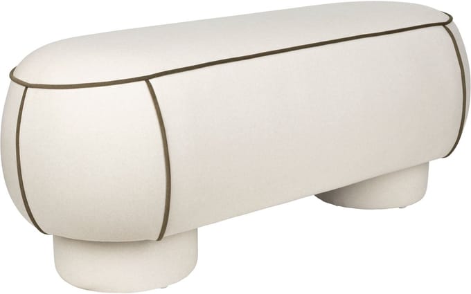 Housecraft Living Marina Bankje 121 cm Wit