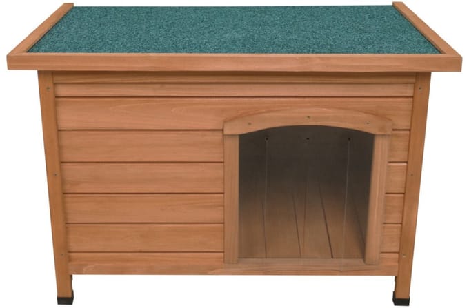 Houten hondenhok - bruin - klein - 5 cm bodemvrijheid