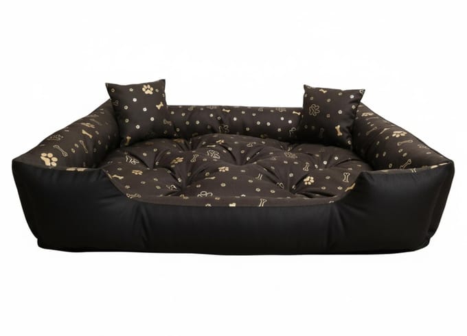 Hondenbox 100x75 cm waterdicht been goud