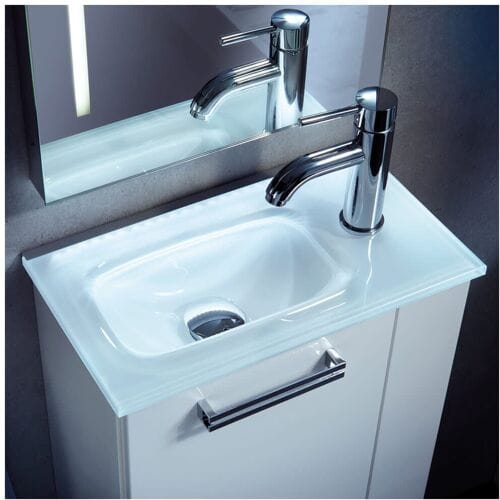 Fackelmann guest WC glass basin 45 x 25 cm with backlight 82397+86301
