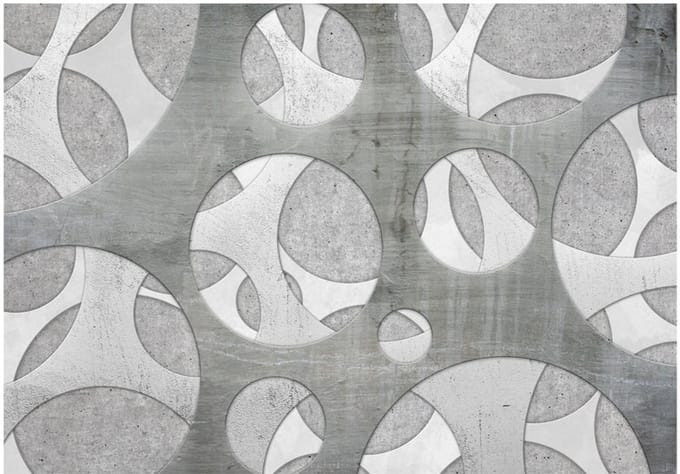 Fotobehang - Woven of grays.