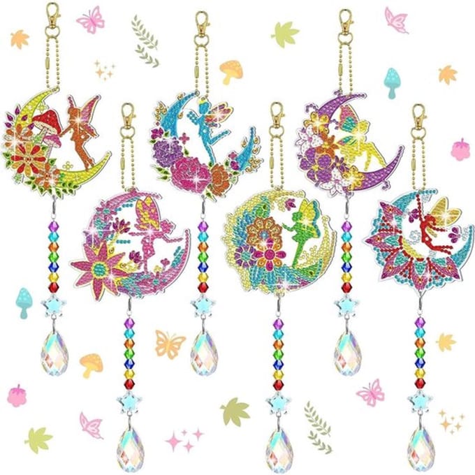 Vt products - Diamant schilderij sleutelhangers - 5D DIY kunst
