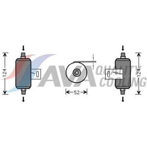 Droger, airconditioning HIGHWAY AUTOMOTIVE 42011002HW