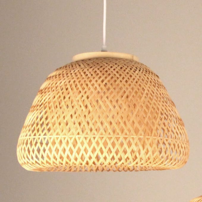 Fine Asianliving Bamboe Hanglamp Handgemaakt - Elaine D47xH30cm