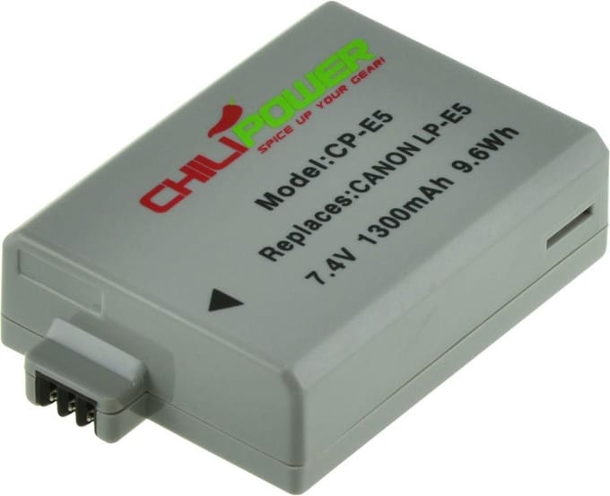 ChiliPower LP-E5 accu voor Canon - 1300mAh