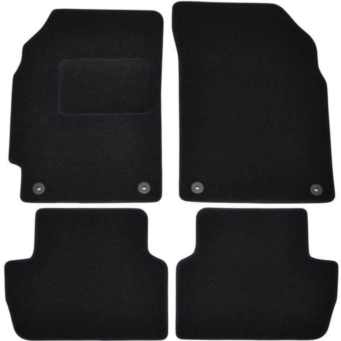 Vloermatten - Chevrolet - Spark - Zwart velours - 4 stuks - Exacte pasvorm