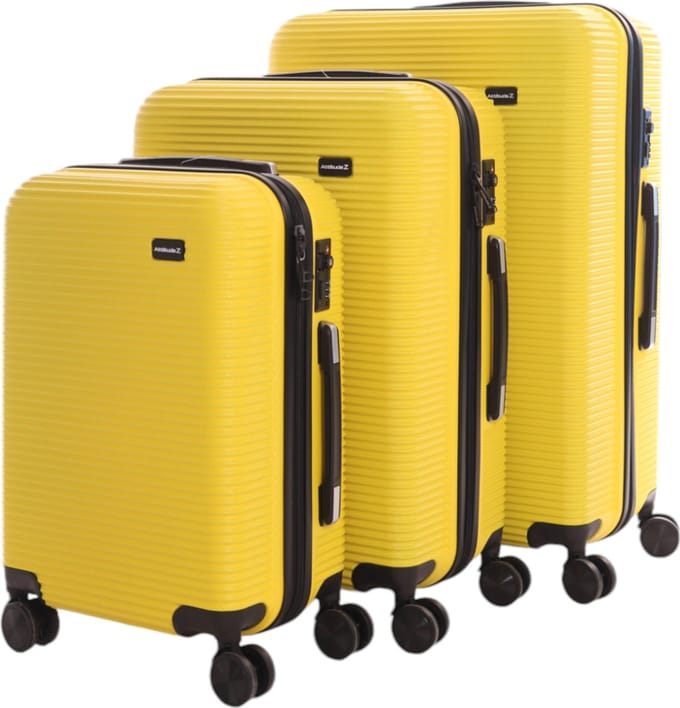 AttitudeZ Aeroline Reiskoffer Set Geel