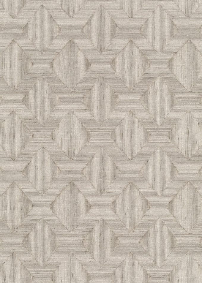 Erismann Vinylbehang 10509-02 - Floralie - Grafisch Wit - 53cm x 10.05m