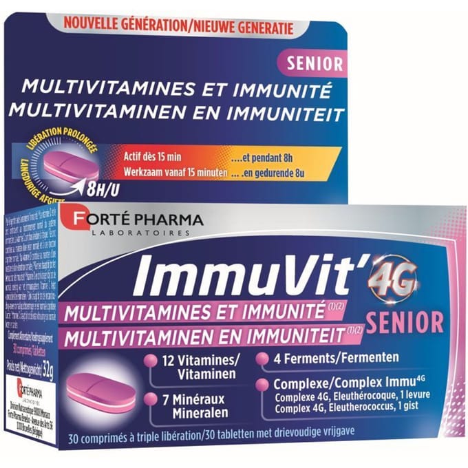 Forté Pharma Immuvit 4G Senior 30 Tabletten